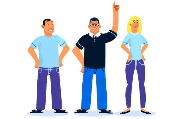 Jovens selecionados para fazer estágio