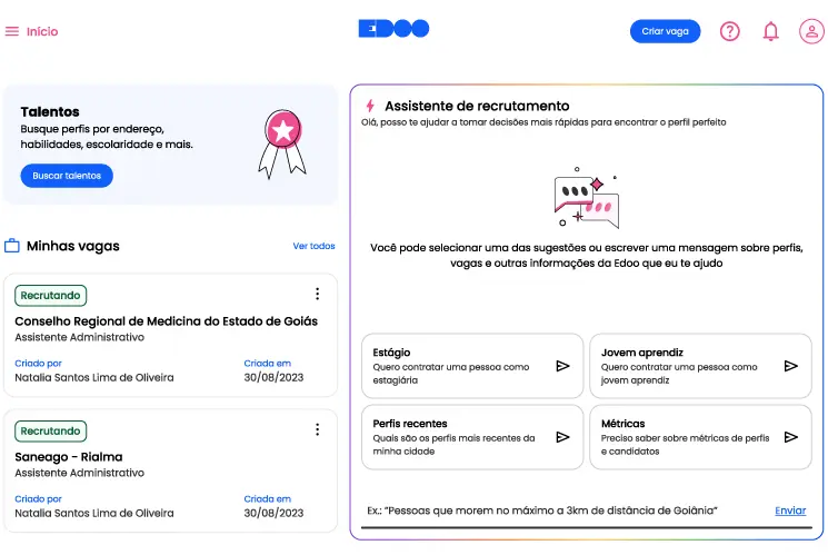 Passo um para contratar estagiário