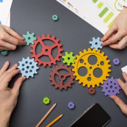still-life-business-roles-with-various-mechanism-pieces